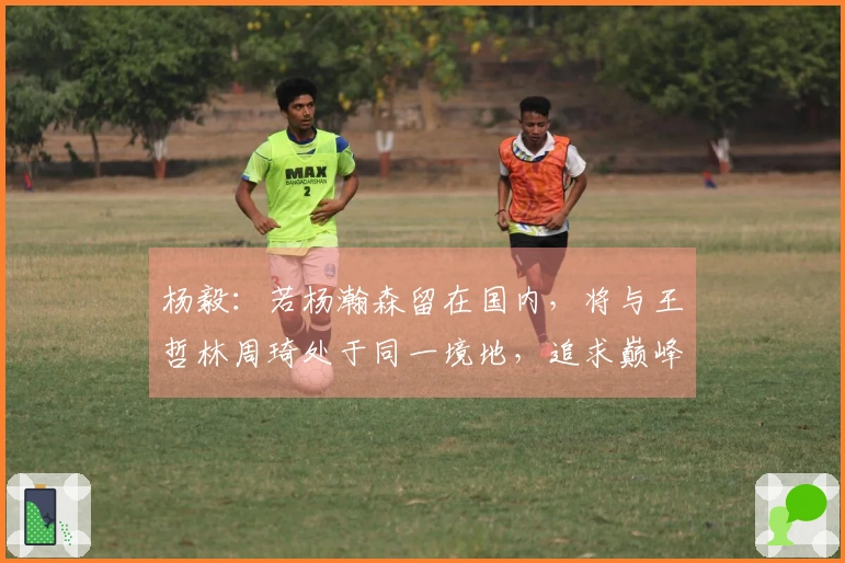 杨毅：若杨瀚森留在国内，将与王哲林周琦处于同一境地，追求巅峰须向姚明学习